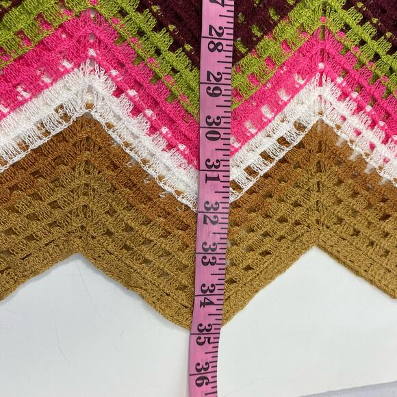 SO‎ Goods for Life Granny Square Crochet Midi Skirt Women XL Mustard Boho Hippie - Picture 10 of 10